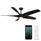 Modern Forms Fans Zephyr Indoor or Outdoor Smart Ceiling Fan 2700-3000-4000-5000K LED in Matte Black FR-W2401-62L-MB - alternate 1
